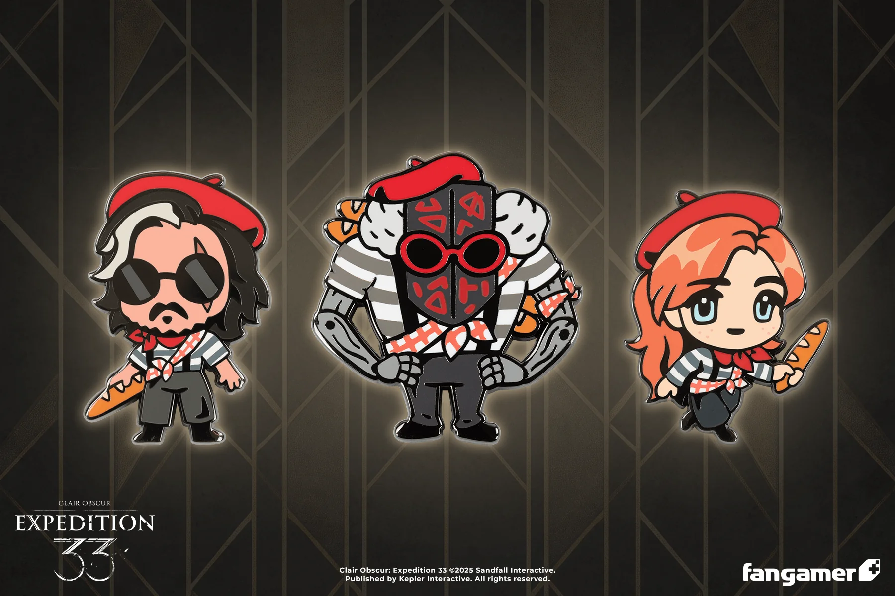 Baguette Character Pins Set 1 - Image 3
