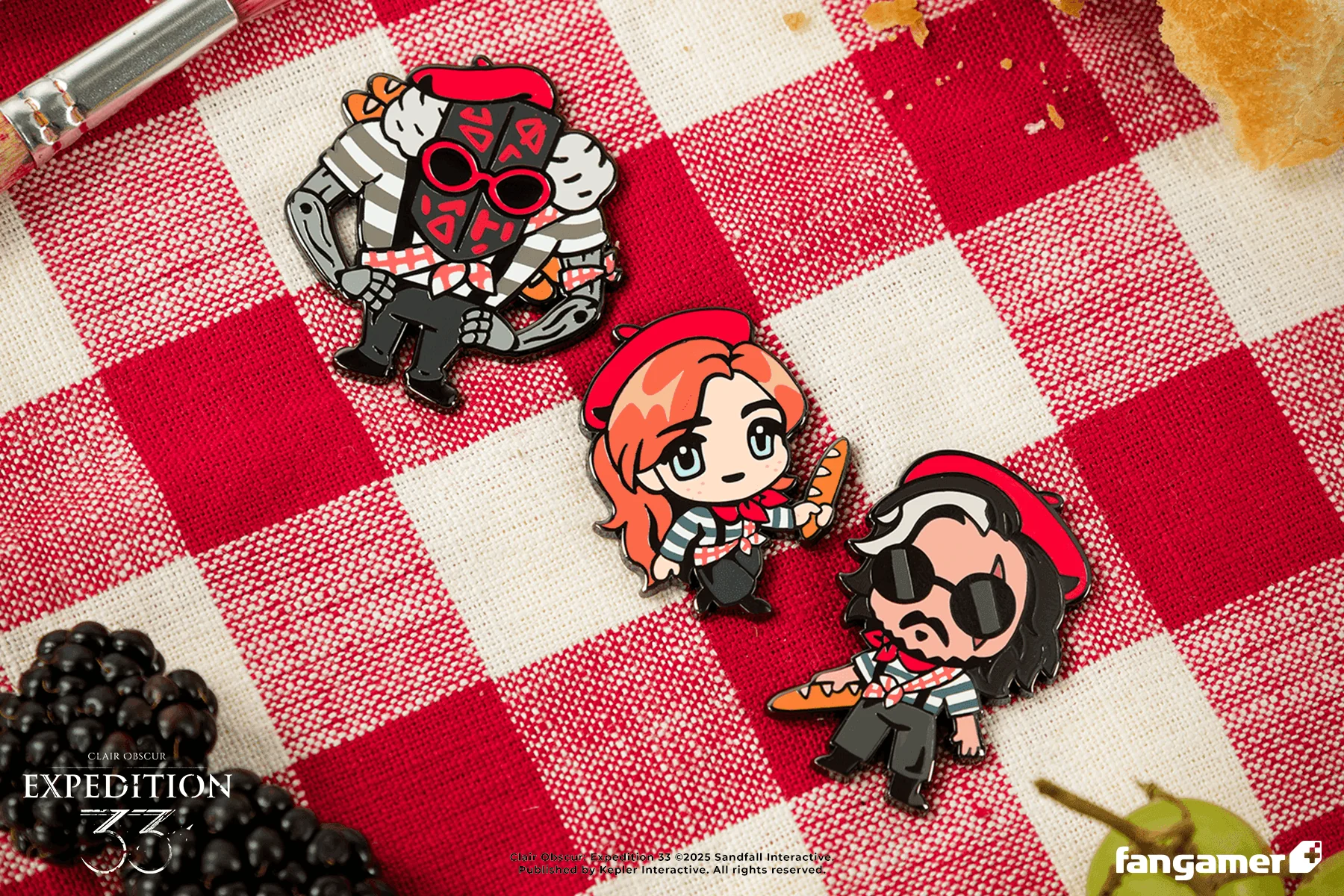 Baguette Character Pins Set 1 - Image 4