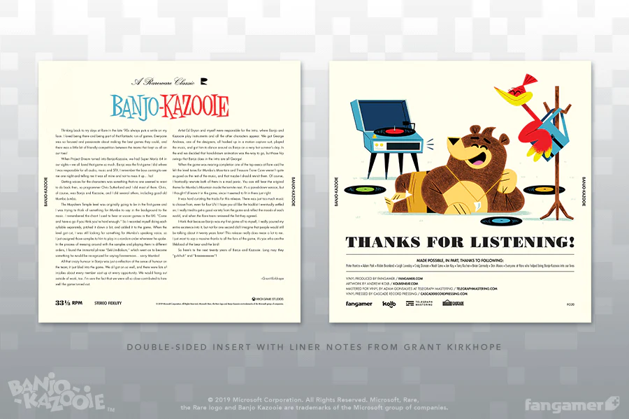 Banjo-Kazooie Vinyl Soundtrack - Image 5