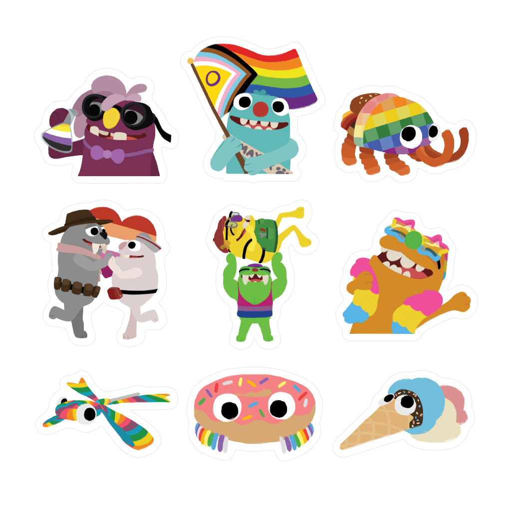 Bugsnax Pride Sticker Pack - Image 2