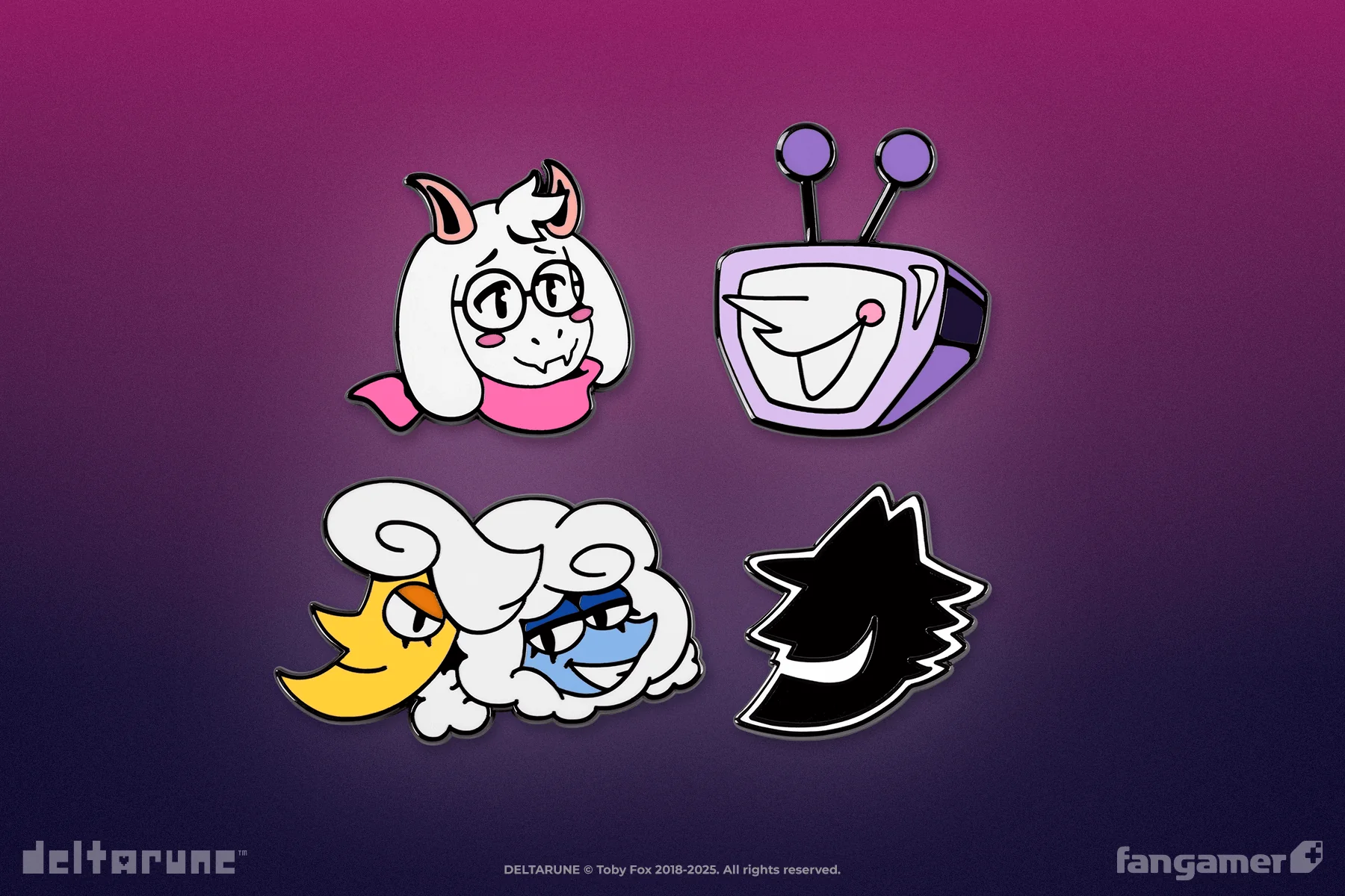 DELTARUNE Character Pins Set 4 - Image 3