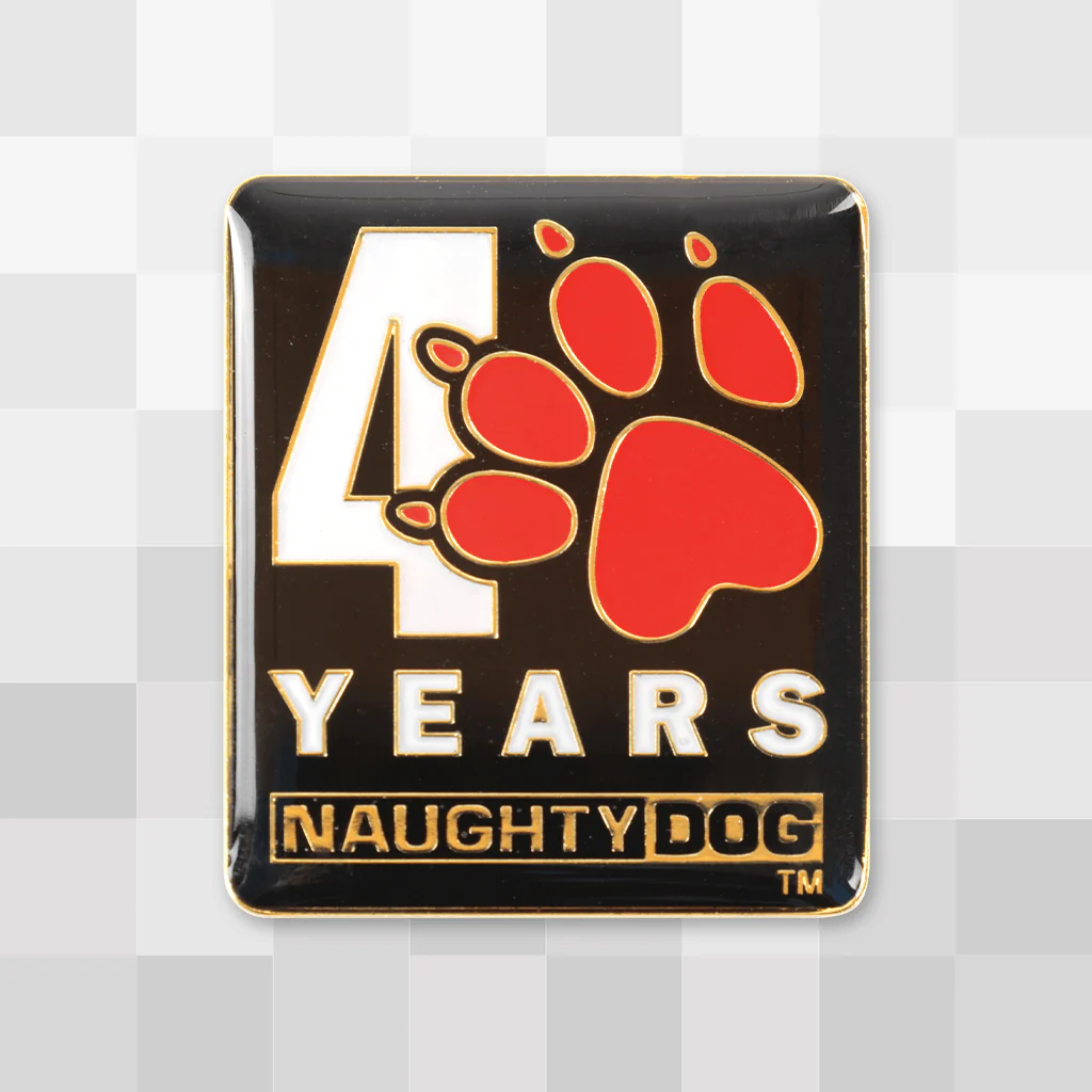 Naughty Dog 40th Anniversary Pin